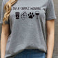 Simply Love Full Size I'M A  SIMPLE WOMAN Graphic Cotton Tee