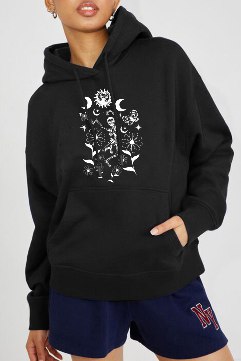 Dancing Skeleton Graphic Hoodie