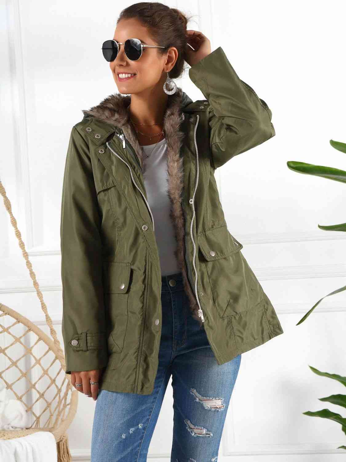 Hooded Jacket with Detachable Liner (Three-Way Wear)