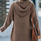 Open Front Longline Hooded Cardigan