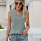 Eyelet V-Neck Tank