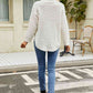 Slit Long Sleeve Mock Neck Sweater