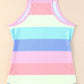 Striped Curved Hem Tank