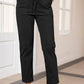 Drawstring Straight Pants with Pockets