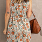 Printed Button Down Sleeveless Magic Dress