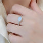 Moonstone 925 Sterling Silver Ring