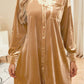 Button Up Long Sleeve Shirt Dress with Pocket