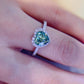 1-Carat Moissanite Heart Ring