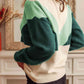 Color Block Buttoned Sweater