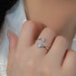 High Quality Natural Moonstone 925 Sterling Silver Toi Et Moi Ring