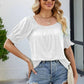 Short Flounce Sleeve Top