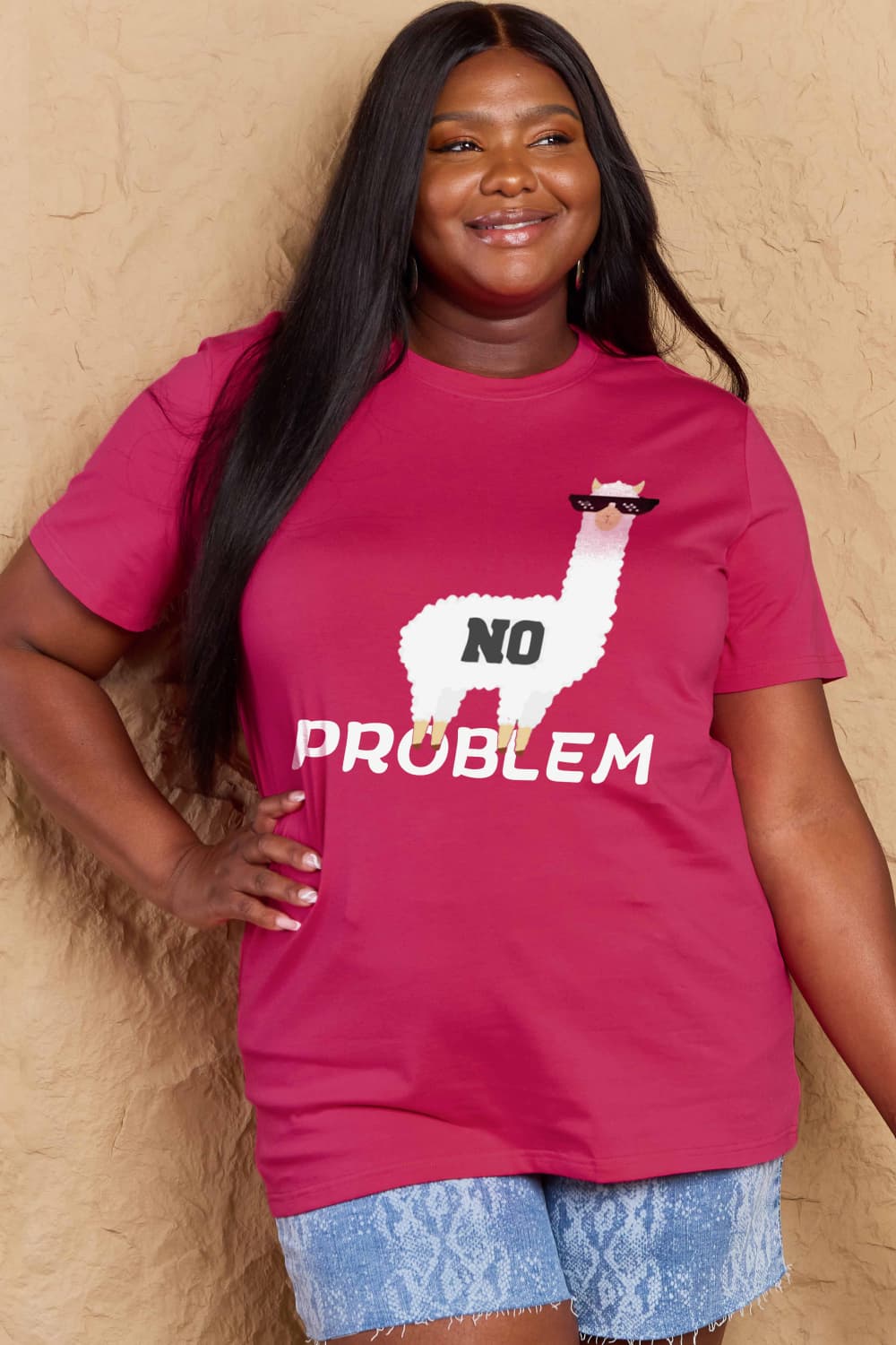 NO PROBLEM Graphic Cotton Tee