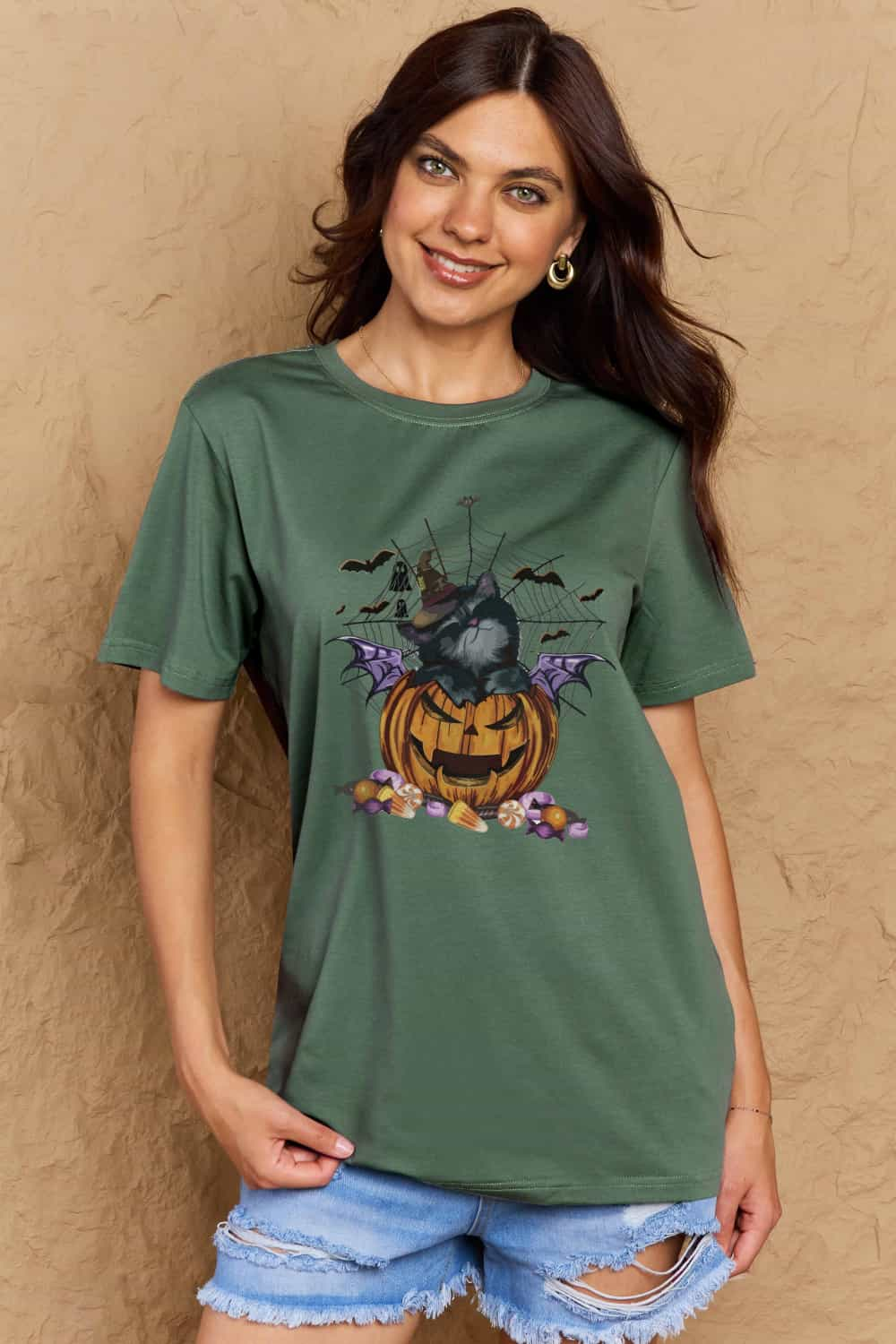 Jack-O'-Lantern Graphic T-Shirt