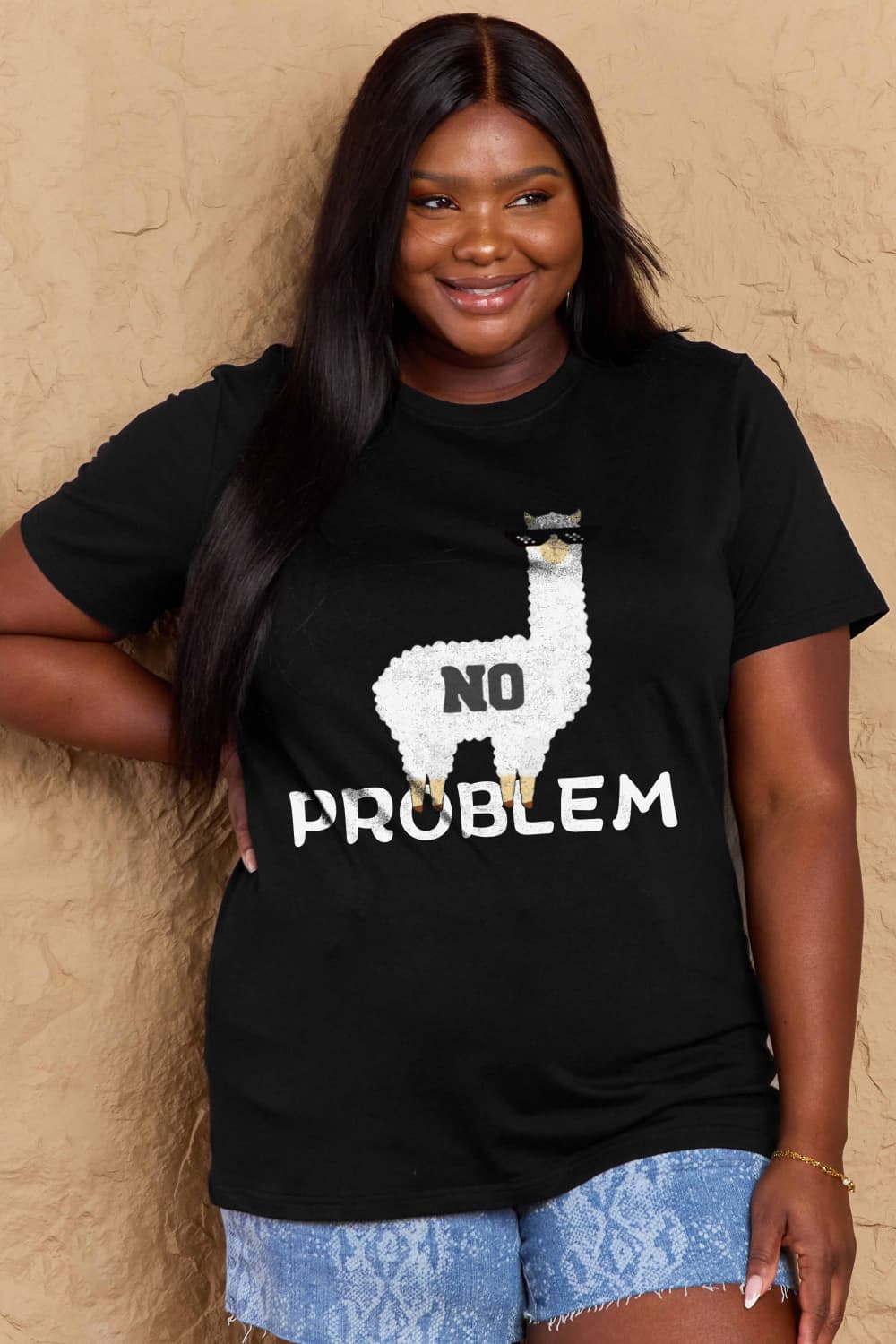 NO PROBLEM Graphic Cotton Tee