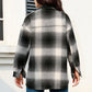 Plaid Button Up Collared Neck Jacket