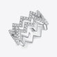 Moissanite Zigzag Stacking Ring