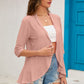 Half Sleeve Open Front Cardigan