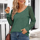 V-Neck Long Raglan Sleeve Top