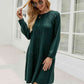 Cable-Knit Long Sleeve Sweater Dress