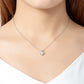 1 Carat Moissanite Heart-Shaped Pendant Necklace