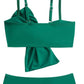 Twisted Spaghetti Strap Two-Piece Swim Set