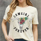 COWGIRL FOREVER Graphic Cotton Tee
