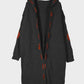 Openwork Long Sleeve Open Front Hooded Cardigan