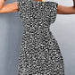Leopard Round Neck Mini Dress