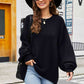 Round Neck  Long Sleeve Sweater