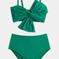 Twisted Spaghetti Strap Two-Piece Swim Set