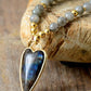 Natural Stone Pendant Beaded Necklace