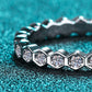 Moissanite 925 Sterling Silver Eternity Ring