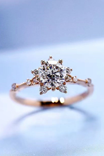 1 Carat Moissanite 6-Prong Ring