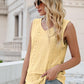 Eyelet V-Neck Tank