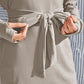 Tie-Waist Turtleneck Long Sleeve Dress