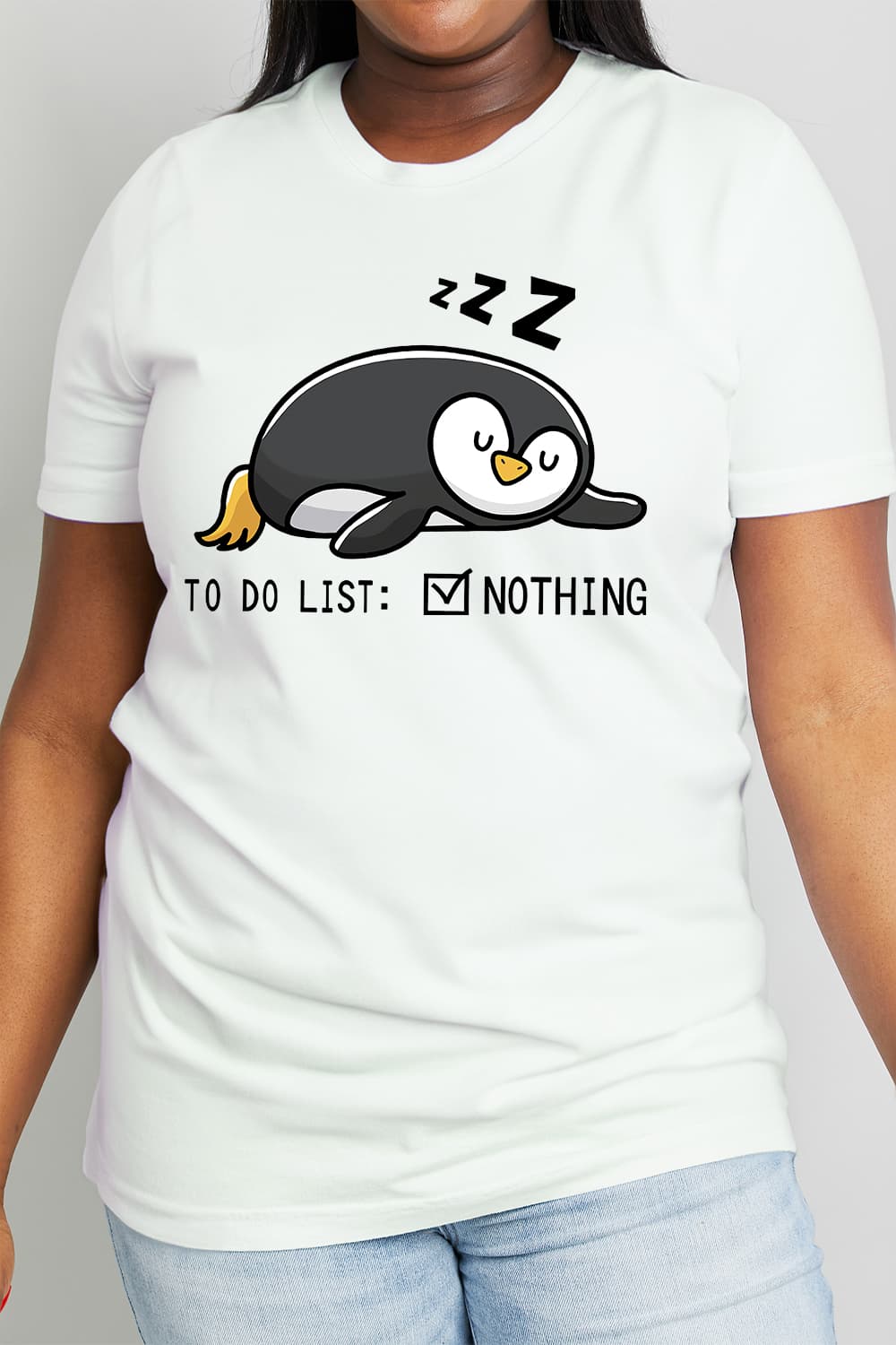 Simply Love TO DO LIST NOTHING Graphic Cotton Tee