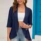 Half Sleeve Open Front Cardigan