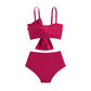 Twisted Spaghetti Strap Two-Piece Swim Set