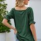 Short Flounce Sleeve Top