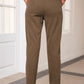 Drawstring Straight Pants with Pockets