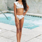 Marina West Swim Asymmetric Neck Two-Piece Set in Daisy Cream