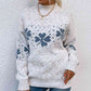 Four Leaf Clover Mock Neck Sweater