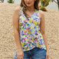 Sleeveless Print Knot Top