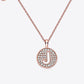 Moissanite A to J Pendant Necklace
