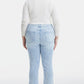 BAYEAS Full Size Raw Hem Washed Straight Jeans