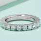 2.3 Carat Moissanite 925 Sterling Silver Eternity Ring