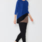 Pleated Horizontal Rib Color Block Top