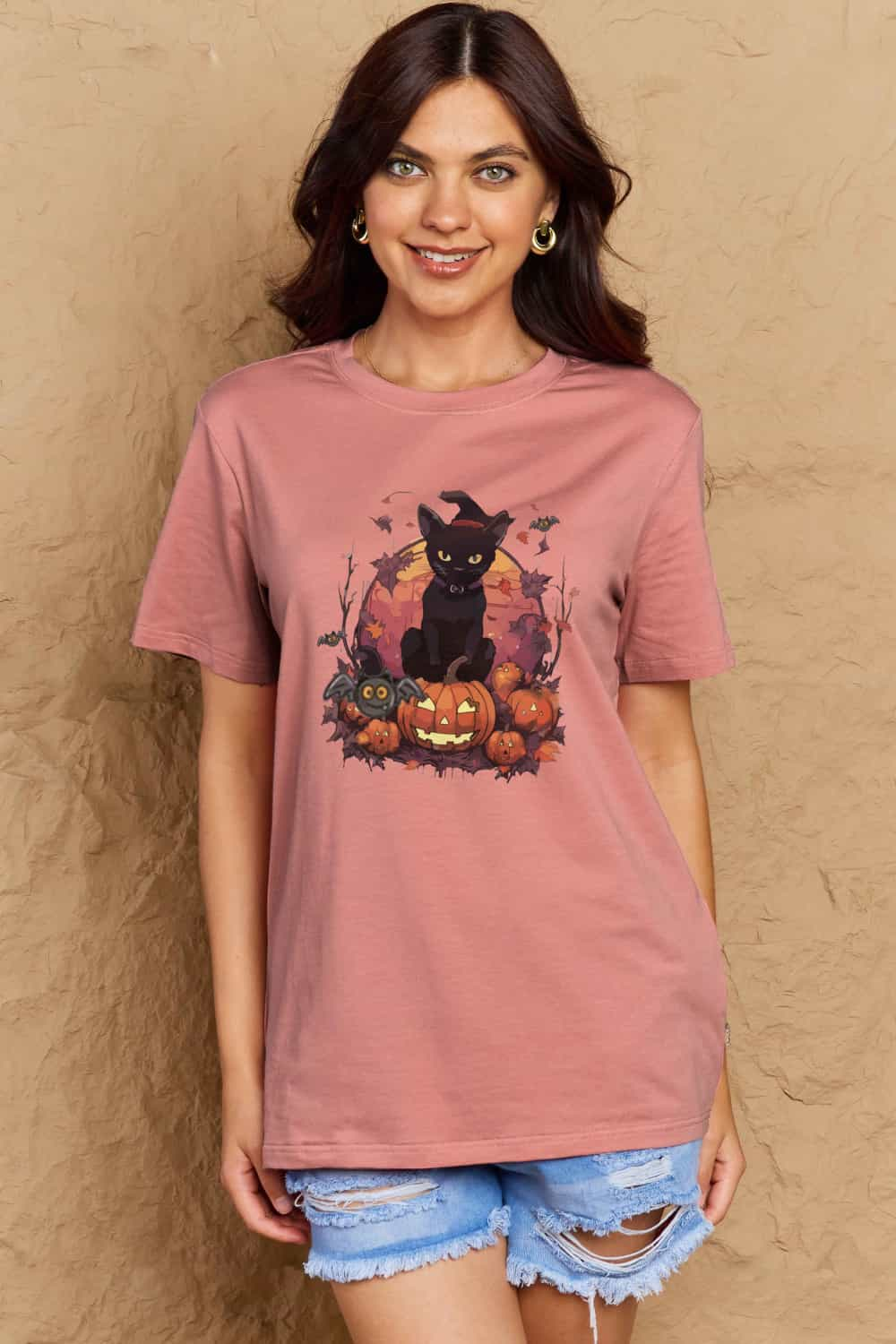 Halloween Theme Graphic T-Shirt