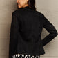 Ninexis Full Size Lapel Collar Long Sleeve Jacket