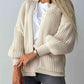 Open Front Dropped Shoulder Cardigan